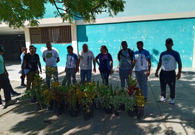 Desplegada jornada de limpieza y siembra de plantas en el liceo Antonio Lemus Pérez de Cumaná